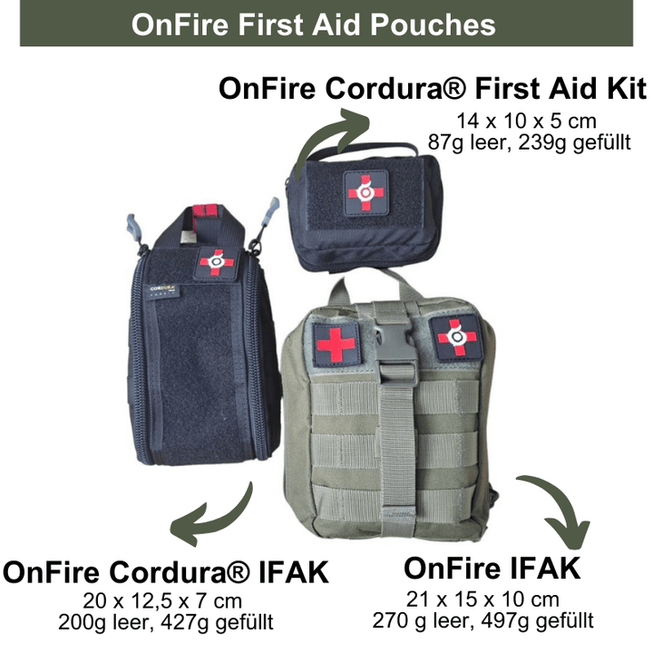 Tactical Cordura® IFAK Pouch inklusive Verbandsmaterial