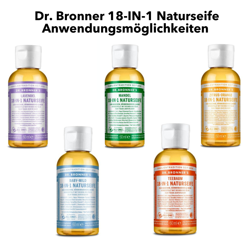 Was kann ich mit Dr. Bronner 18-IN-Naturseife alles machen und reinigen?