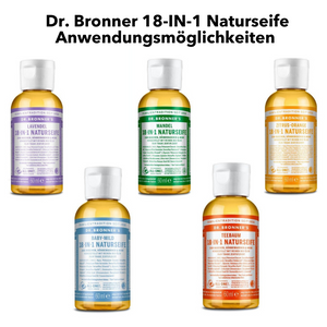 Was kann ich mit Dr. Bronner 18-IN-Naturseife alles machen und reinigen?