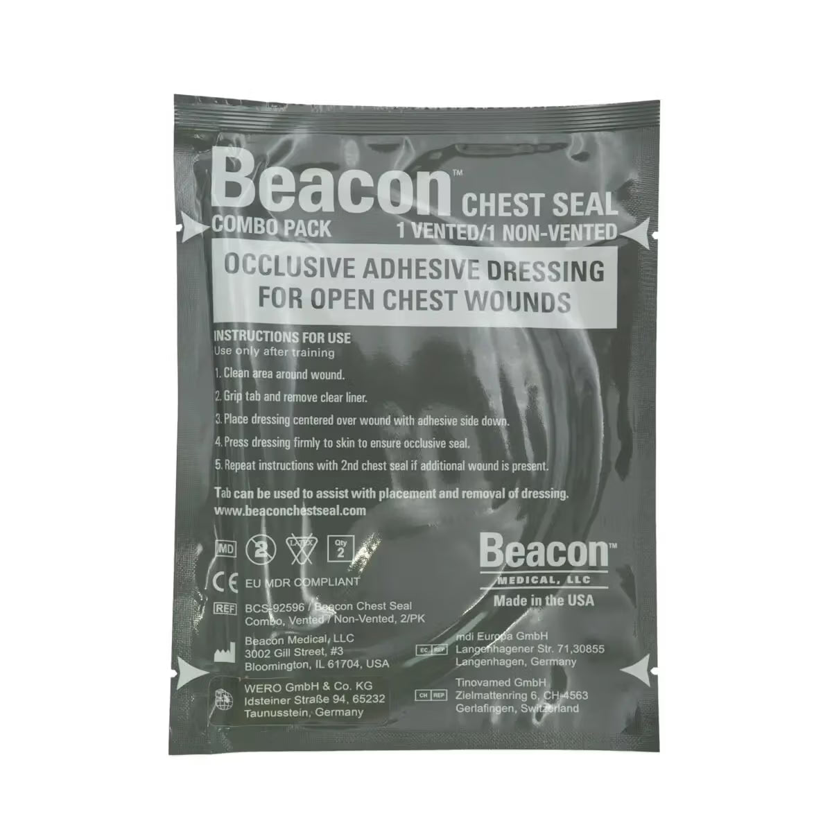 Beacon™ Chest Seal Combo - Kombination, 2 Stück