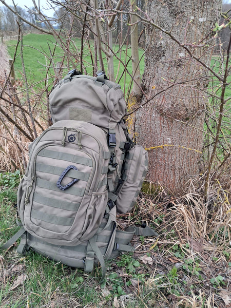 Taktischer Rucksack 50+5 Liter mit Molle und Zubehör - Rucksack des OnFire Bug Out Bag | OnFire