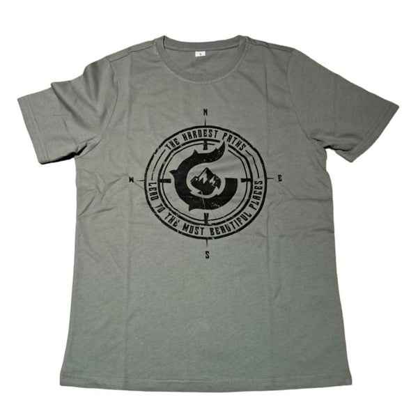 T-Shirt COMPASS  für Outdoor-Abenteurer 100% Baumwolle | FireZone