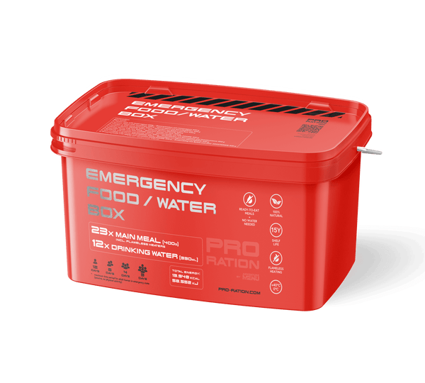 EMERGENCY BOX für Einsatz-/Rettungskräfte Notfall-/Krisenvorsorge Paket| PRO RATION