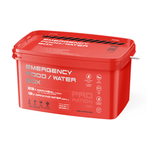 EMERGENCY BOX für Einsatz-/Rettungskräfte Notfall-/Krisenvorsorge Paket| PRO RATION OnFire Shop