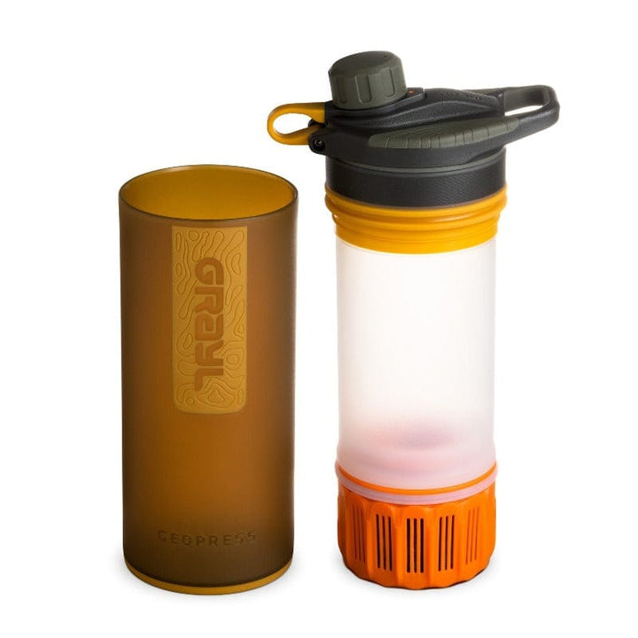 GRAYL Geopress ™ Wasserfilter mit Trinkflasche 710ml Coyote Amber