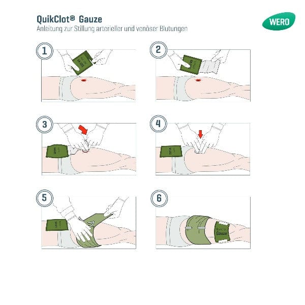 QuikClot® Combat Gauze® Z-Folded Hämostyptikum