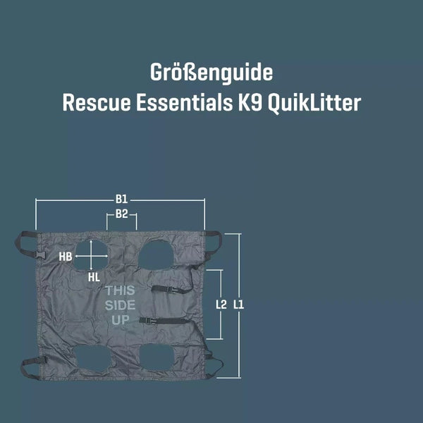 Rescue Essentials K9 QuikLitter - Tragetuch für Diensthunde - Groß