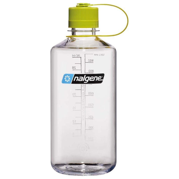 Trinkflasche Narrow Mouth Sustain 1L, clear/green | Nalgene