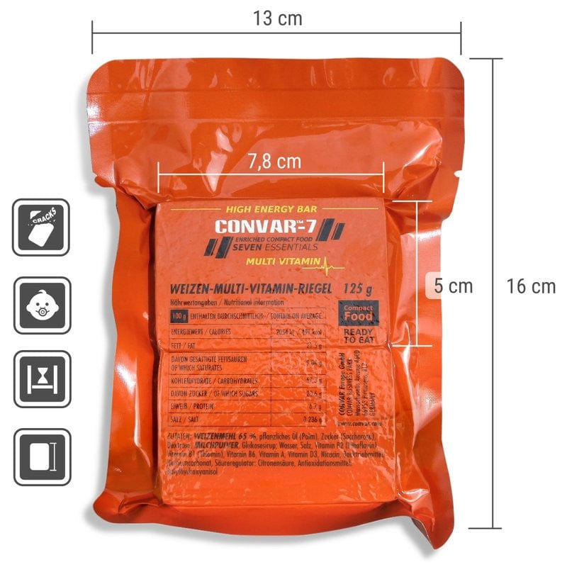 CONVAR-7 High Energy Bar - Weizenriegel Multi Vitamin  125g - OnFire Shop