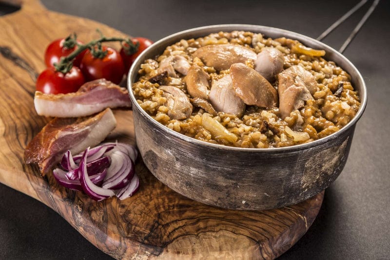 Hühnchen auf Wildart mit Reis 400g tactical meal ready to eat - OnFire Shop