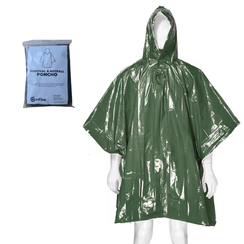 Ultraleichter Survival & Notfall Poncho - OnFire Shop