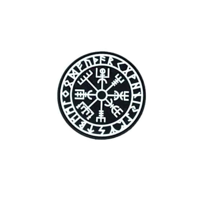 Patch nordischer Kompass "Vegvisir" (Ø 8 cm)