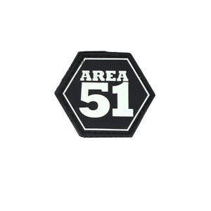 AREA 51 HEXAGON FireFighter Patch (4 x 4,7 cm) | FireZone OnFire Shop