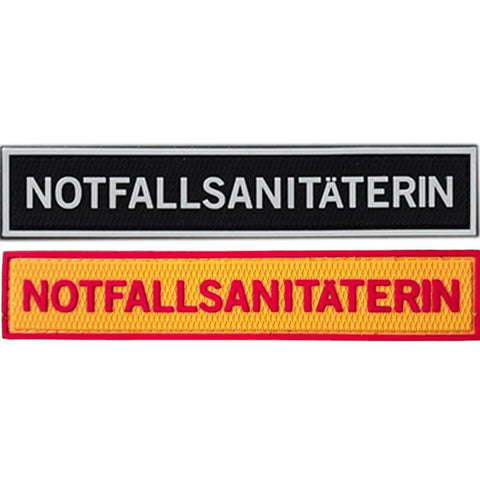 NOTFALLSANITÄTERIN (13,5 x 2,5 cm) FireFighter Patch | FireZone