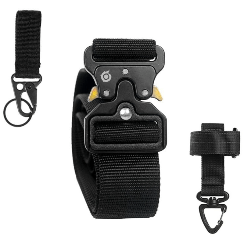 Taktischer Einsatz & Outdoor Gürtel mit Schnellverschluss inkl. Handschuhhalterung