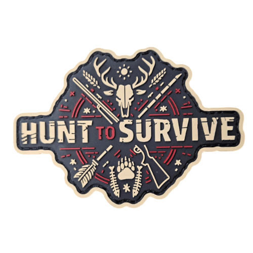 HUNT TO SURVIVE Patch (9 x 6,5 cm) - OnFire Shop
