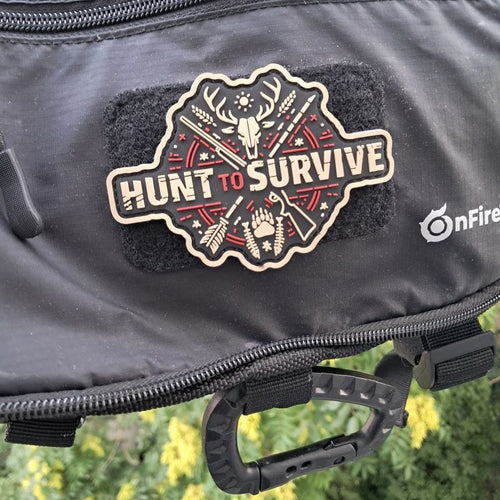 HUNT TO SURVIVE Patch (9 x 6,5 cm) - OnFire Shop