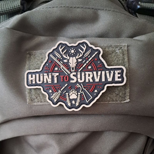 HUNT TO SURVIVE Patch (9 x 6,5 cm) - OnFire Shop