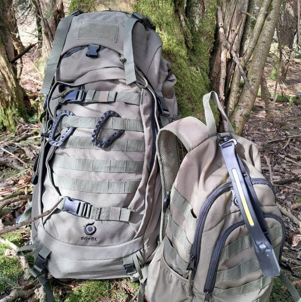 Taktischer Rucksack 50+5 Liter mit Molle und Zubehör - Rucksack des OnFire Bug Out Bag | OnFire