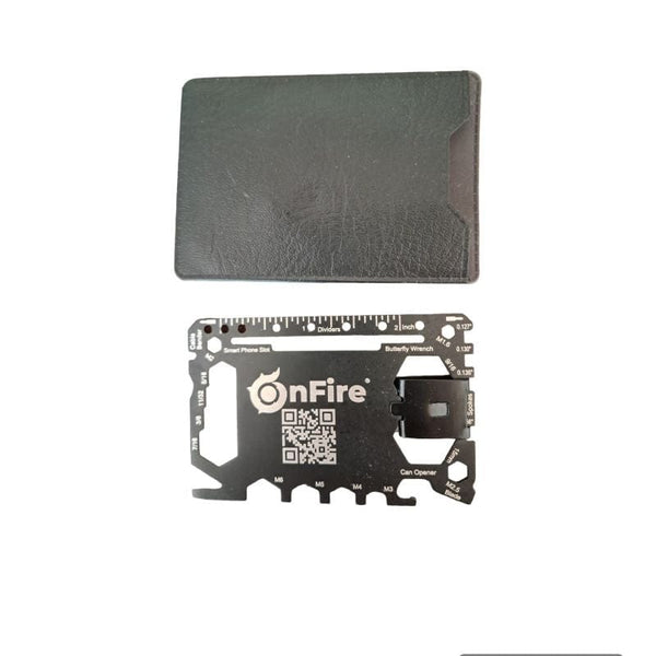 Leichte praktische Multi-Tool Scheckkarte mt Money-Clip  | OnFire