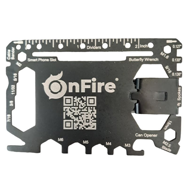 Leichte praktische Multi-Tool Scheckkarte mt Money-Clip  | OnFire