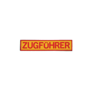 Patch Zugführer rot/gelb
