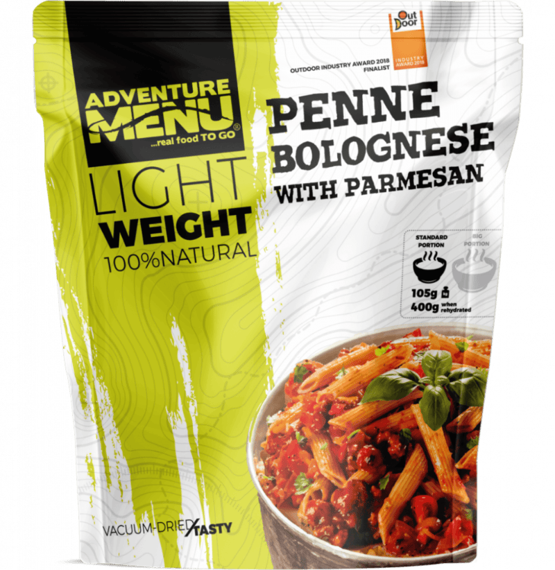 Adventure Menu - Penne mit Bolognesesauce und Parmesan - Standard Portion