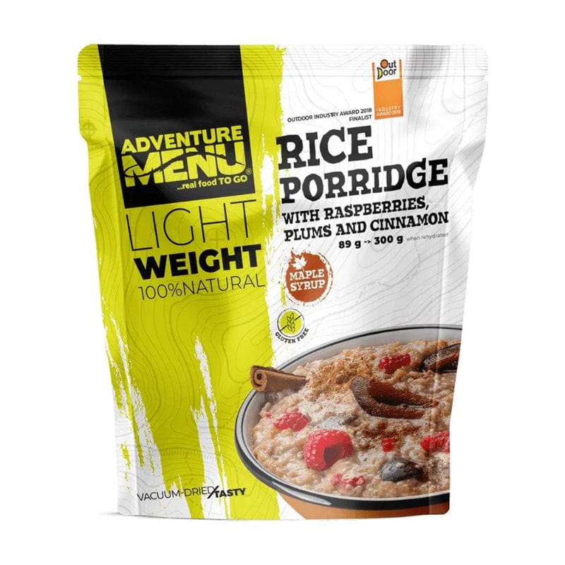 Adventure Menu - Reisbrei mit Pflaume, Himbeere und Zimt - Standard Portion