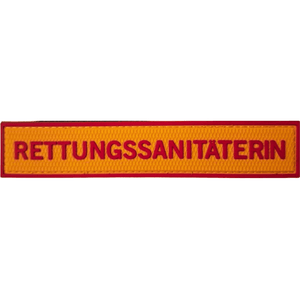 RETTUNGSSANITÄTERIN FireFighter Patch (13,5 x 2,5 cm) | FireZone OnFire Shop