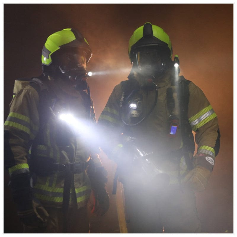 UK Helmlampe 2AA eLED Zone 2, ET Heckschalter, neongelb