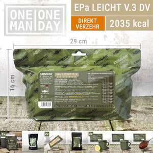 EPa leicht light V.3 DV direktverzehrbar ready-2-eat ONE MAN ONE DAY | CONVAR Feldküche OnFire Shop