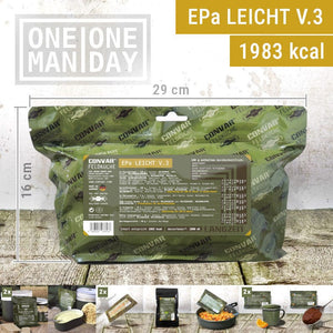 EPa  leicht light V.3 ONE MAN ONE DAY Einsatznahrung | CONVAR Feldküche OnFire Shop