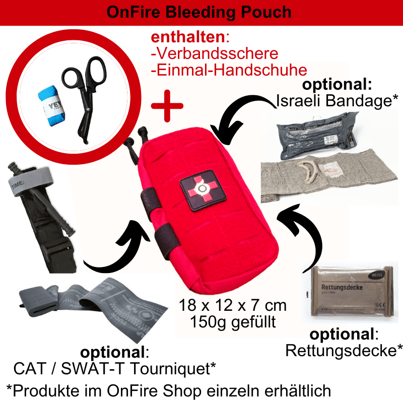 Tactical Bleeding Pouch plus Gratiszubehör - OnFire Shop