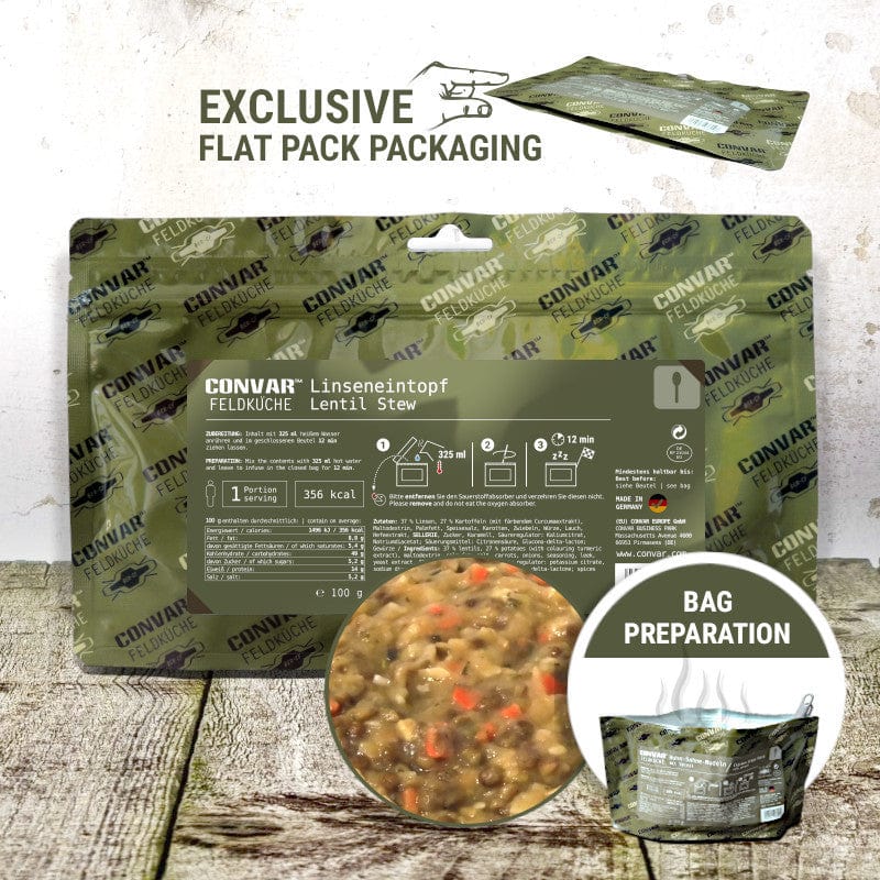 Feldküche Linseneintopf (1 Portion) 100g