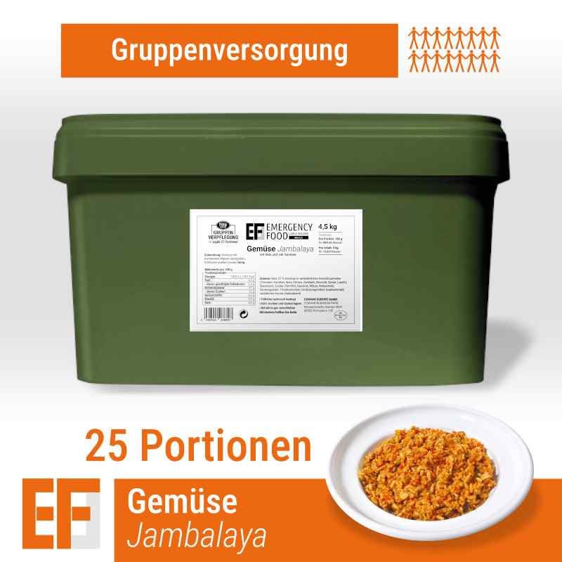 EF MEALS Gemüse Jambalaya (4,5kg) (ESL) 25 Portionen