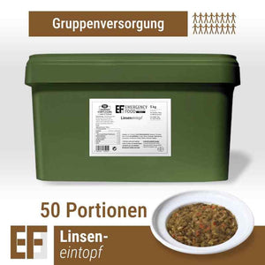 EF MEALS Linseneintopf (5kg) (ESL) 2 x 25 Portionen - OnFire Shop