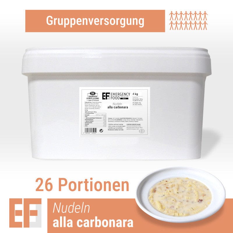 CONVAR EF MEALS Nudeln alla carbonara (4kg / 26 Portionen)