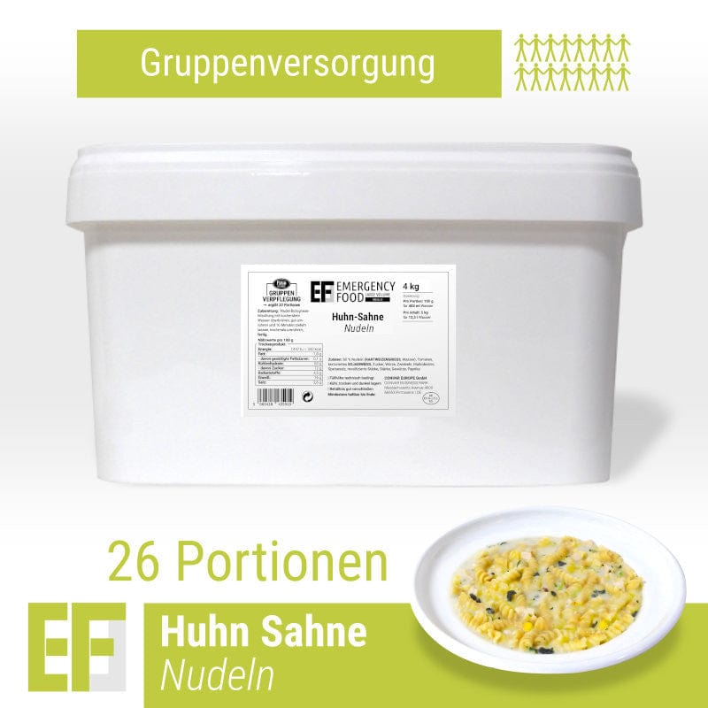CONVAR EF MEALS Huhn Sahne Nudeln (4kg / 26 Portionen)