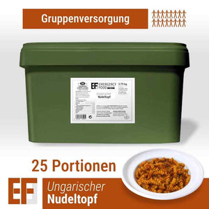 EF MEALS Ungarischer Nudeltopf mit Rindfleisch (3,75kg) (ESL) 25 Portionen - OnFire Shop
