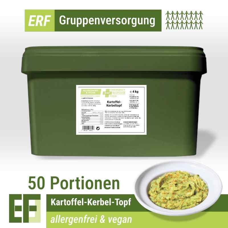 ERF Kartoffel-Kerbel-Topf (4kg) (ESL) 2 x 25 Portionen | allergene-freie Notfallverpflegung - OnFire Shop