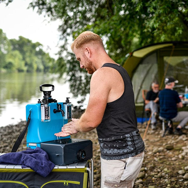 Mobiles Waschbecken OUTDOOR - mit Schlauch und Handbrause