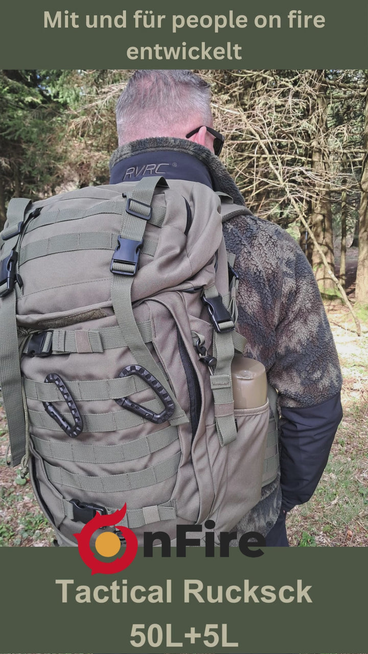 Video OnFire Tactical Backpack Basis Bug Out Bag