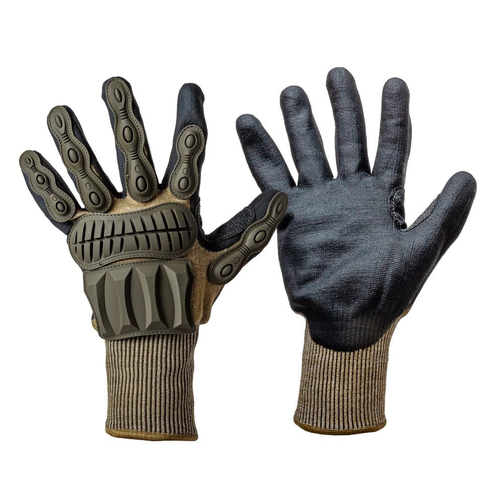 schnittfeste handschuhe outdoor N5SP Olive Schnittschutz Handschuhe mit Handschuhhalter