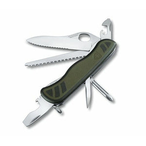 Victorinox Schweizer Soldatenmesser 08, 111 mm, grün/schwarz OnFire Shop