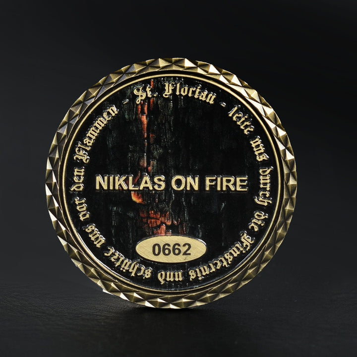 FireFighter Glücksbringer Coin NIKLAS ON FIRE