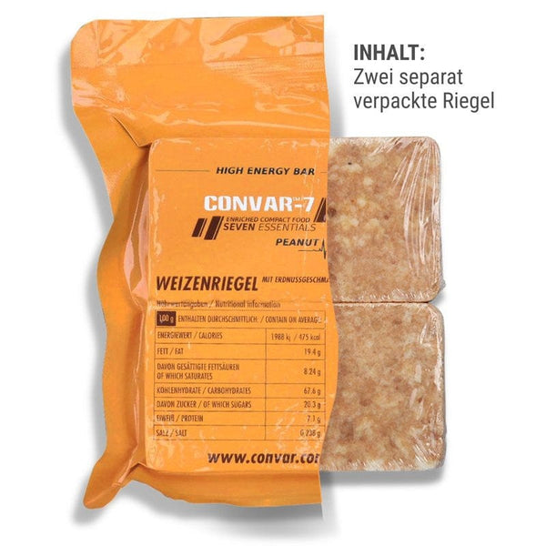 CONVAR-7 High Energy Bar - Weizenriegel Erdnuss 120g