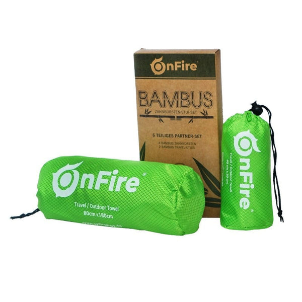 Großes Outdoor-Handtuch mit Bambus Aktivkohlefasern 80x180 cm   | OnFire