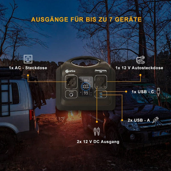 Mobile Powerstation 600 Watt,  tragbares Kraftwerk | OnFire