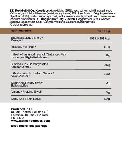 3 Mahlzeitenrationen GOLF /|3 Meals Ration GOLF | Tactical Foodpack