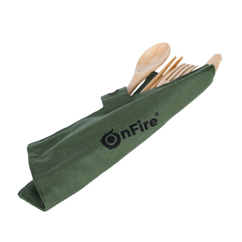 Outdoor Reise Bambus Besteck - OnFire Shop